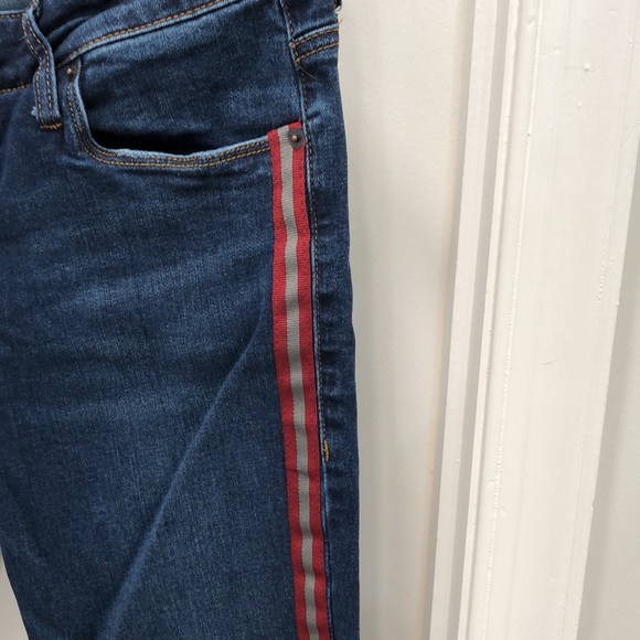 STS Blue ankle skinny jeans with ribbon side trim. - Picture 3 of 6